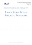 INTO Subject Access Request: Policy & Procedures