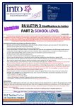 2018-19: Bulletin 3: Part 2 Modifications to Industrial Action: School Level