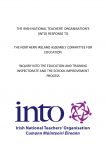 NI Assembly Committee for Education: Inquiry into ETI and SIP
