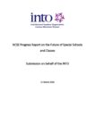 INTO submission – NCSE Progress Report on the Future of Special Schools and Classes