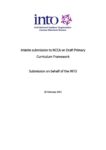 Interim submission to NCCA on Draft Primary Curriculum Framework